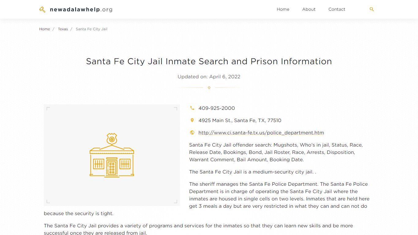 Santa Fe City Jail Inmate Search, Visitation, Phone no ...